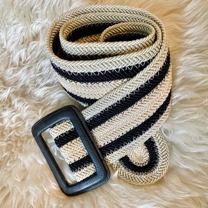Anthropologie | Striped Braided Belt